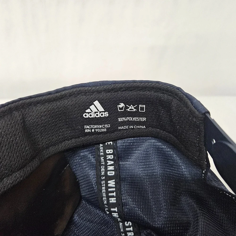 Adidas Affiliate II Snapback Hat Aeroready Navy Blue Ripstop Reflective 3-Stripe